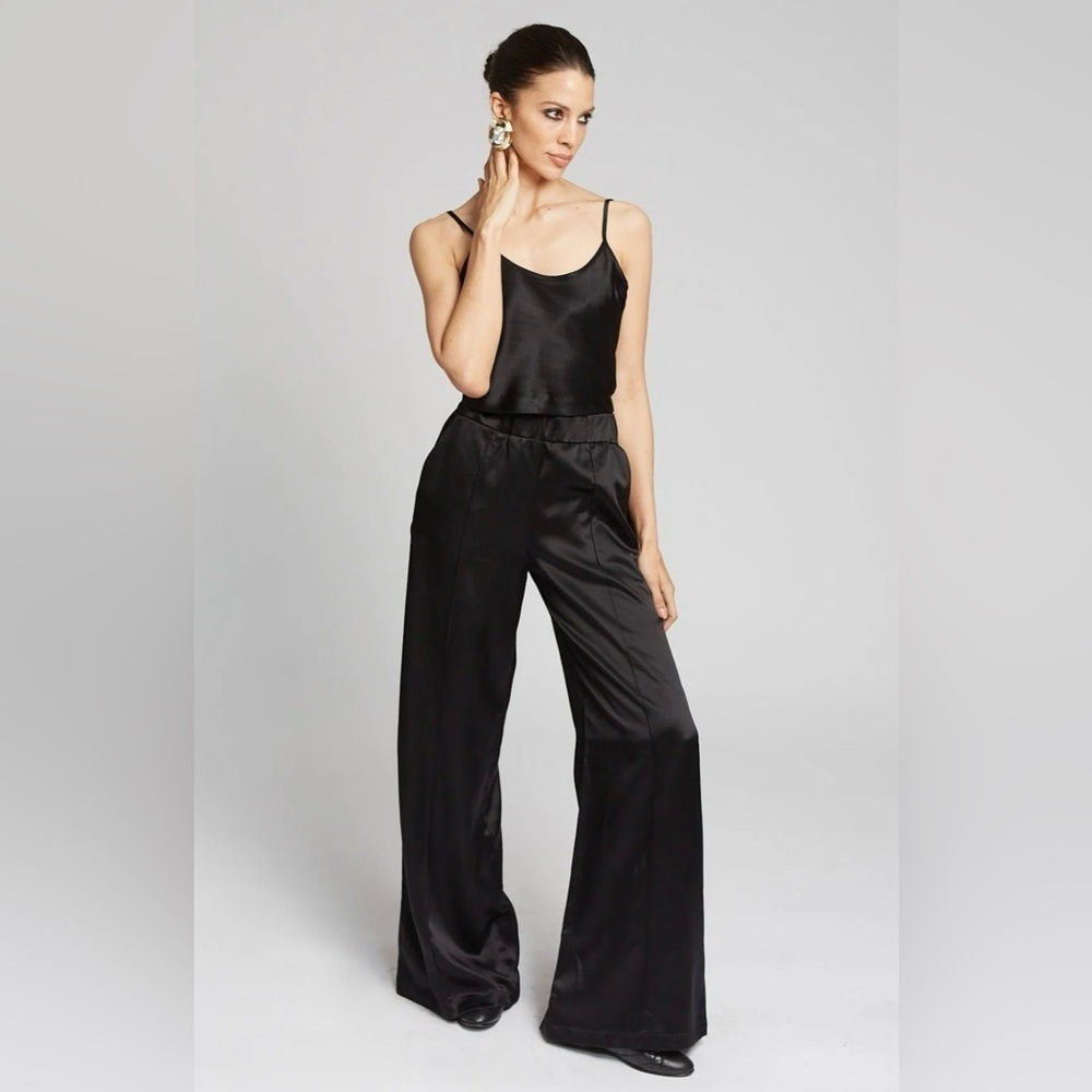 SPRWMN Silk Wide-Leg Pants